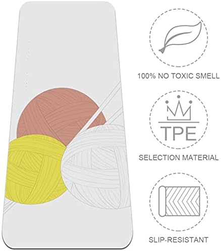 Килимче за йога от химикалка вълна Siebzeh Премиум-клас, в екологично Чист Гумена подложка за здраве и фитнес, Нескользящий