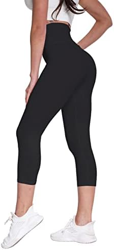 Zioccie Капри с висока талия и Гамаши цялата дължина за жени - Мазни Меки Панталони за Йога с контрол на корема за тренировка