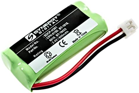 Акумулаторна батерия за безжичен телефон Synergy Digital, съвместим с комбиниран безжичен телефон Vtech BATT-6010, включва: