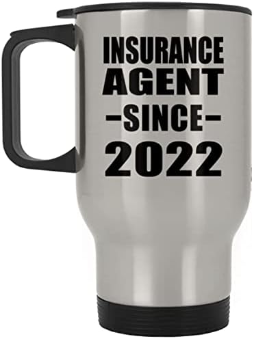 Дизайн За Застрахователен Агент, С 2022 г., Сребърна Пътна Чаша 14 грама, на Изолиран Чаша от Неръждаема Стомана, Подаръци