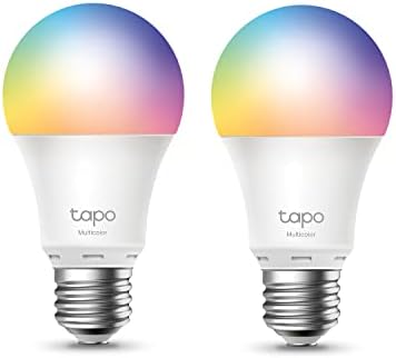 Интелигентни електрически крушки TP-Link Tapo, 16 цвята RGBW, с регулируема яркост, съвместим с Alexa и Google Home,