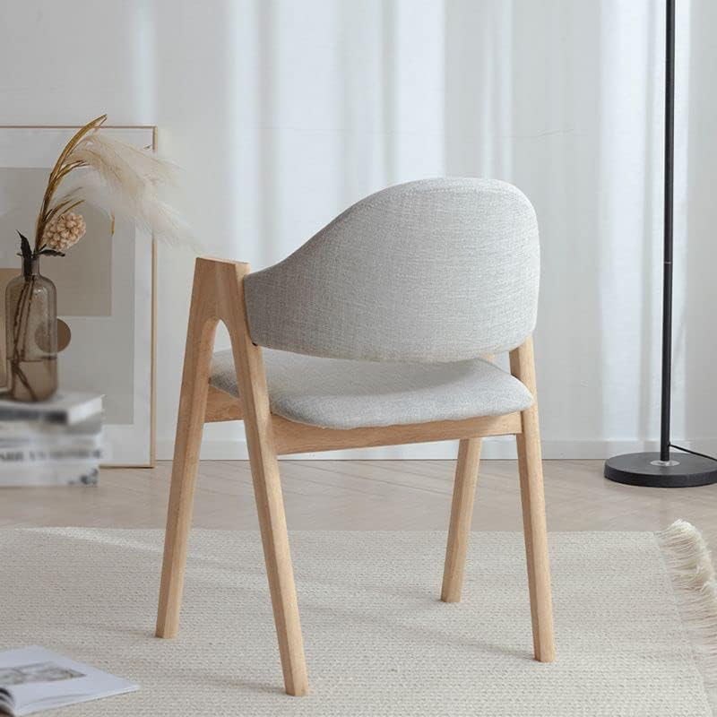 Модерни Трапезни Столове CraftThink, състоящ се от 4 теми, Мек Стол с Матово покритие, Отворен за Обяд Стол от Дърво,