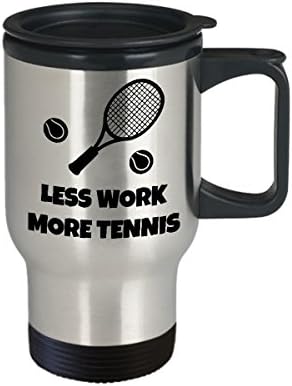 Тенис Кафе Пътна Чаша за Най-добър Забавен Уникален Тенисист Чаена Чаша е Идеална Идея За Мъжете, Жените по-Малко работа