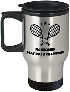 Тенис Кафе Пътна Чаша за Най-Забавна Уникална Чаена Чаша за Тенисистите е Идеална идея За мъже Жени оправдание да играе
