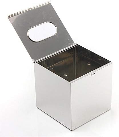 Кубическая Кутия за Тоалетна Хартия От Неръждаема Стомана Контейнер за Салфетки, Държач за Хартия
