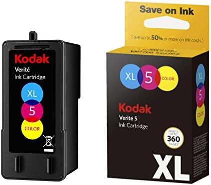 Kodak Verite 5 Сменяеми мастило (ALT1CA) XL Цветна касета с мастило съвместима с принтери Kodak Verite V50, V55, V55W