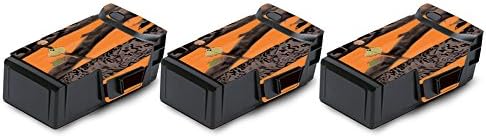 Кожата MightySkins, съвместим с дроном DJI Mavic Air - Оранжево, Камуфлаж | Батерия (3 комплекта) | Защитно, здрава и