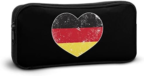 Германия Сърцето Ретро Флаг молив случай за Моливи с голям Капацитет Канцелярская Скоростна Косметичка Калъф YHO Дизайн