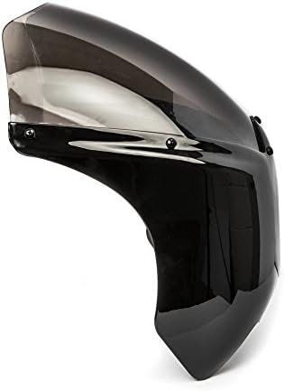 Комплект предното стъкло Krator Black & Smoke с обтекателем фарове Съвместим с Suzuki Boulevard C109R C50 C90
