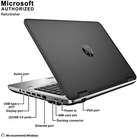 Лаптоп HP ProBook 640 G2 14 инча за бизнеса Intel Core i7-6600U с честота до 3,4 Ghz, 16G DDR4, 512G SSD диск, Уеб камера,