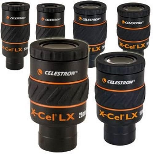 Окуляр Celestron серия X-Cel LX - 1,25 Инча, 18 мм 93425, Черен