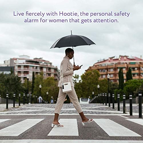 Личен ключодържател-аларма Hootie за защита на жени, мъже и деца - Ръчна Сирена сигурност, Мятная, бяла и черна (8pck)