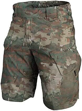 Тъкани къси панталони-карго WENKOMG1 за мъже, Однотонная Еластична, Работно Облекло, Мултифункционални Водоустойчиви