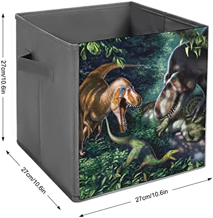 Горски Динозавър тиранозавър рекс-рекс Сгъваеми Кутии За Съхранение на Кубчета Организатор на Модни Тъканни Кутии За