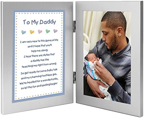 Новороденото Момче в дар на папата в Деня на бащата, Добави снимка с размери 4x6 инча в рамка за стихотворения
