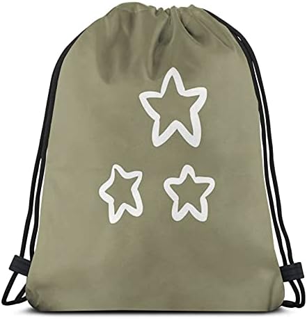 Зелени Звезди Drawstring Се Поставя В Торби Чанта Раница На Салона За Йога Пазаруването Фитнес Зала