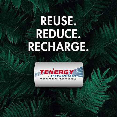 Акумулаторна батерия Tenergy Premium D Голям капацитет капацитет 10000 ма с висока производителност Нимх - Сертифициран