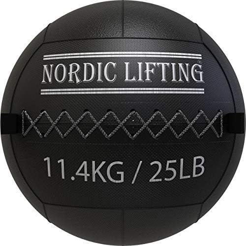 Nordic Lifting Wall Ball 25 килограма в комплект с Обувки Venja Размер 9 - Черен Червен