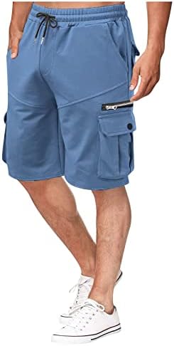 Мъжки къси панталони Ymosrh, къси Панталони за Лятото на Работно Облекло, Свободни Ежедневни Панталони С Пет Точки, Шорти