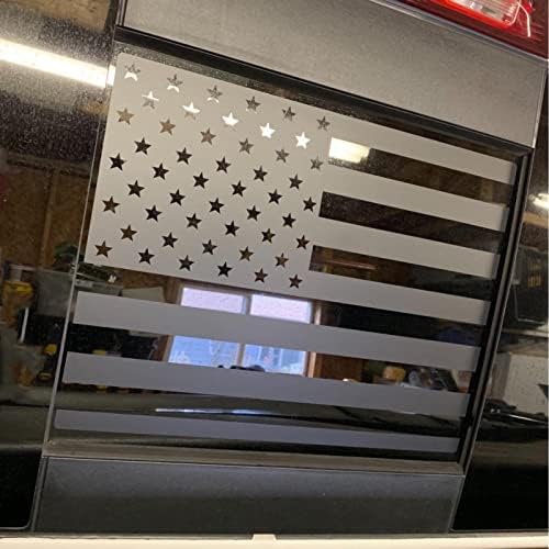 Стикер с американския флаг върху Задната Средна стъкло Zxiaochun за Dodge Ram 2009-2018, Задно Централно Раздвижное Стъкло,