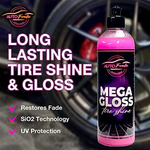 AUTO FANATIC Мега Гланц Tire Shine 16 грама - Сверхглянцевый блясък за автомобилни гуми, който е подходящ за гума, винил