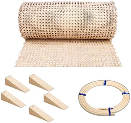 Проекти, плетене от ратан ширина 24 инча - Естествен предварително Тъкани Тръстика с отворена мрежа - Ролка рийд ленти