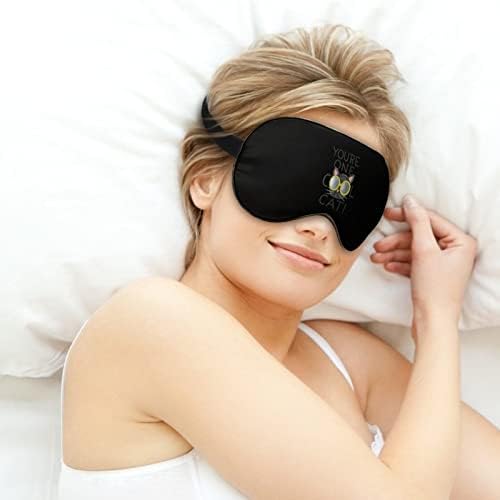 Слънчеви Очила Cool Cat Sleep Eye Mask Мека Забавна Маска За Очи С Превръзка на Очите, Маска за Сън и за Пътуване