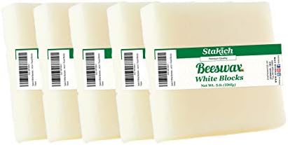 Блок от бял пчелен восък Stakich - Естествен и Козметичен разнообразие, високо качество - (£5 (в блокове по 1 паунд))