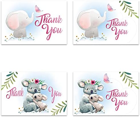 Поздравителни Картички без дърво, Благодарствени картички в Бели пликове за Съчувствие, Детски душ, Абитуриентски, 4x6