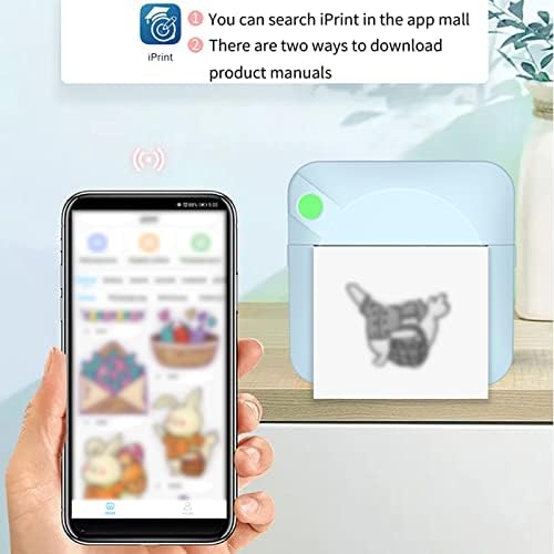 Джобен фото принтер XUnion—Портативен Bluetooth Термопринтер За печат на етикети, Бележки, Моментално отпечатване на