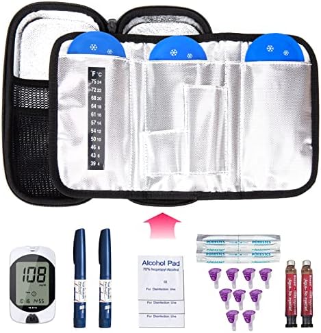Пътен калъф-хладилник за инсулин YOUSHARES - Удобна чанта-хладилник за диабетици с изолация от лекарства за инсулинова