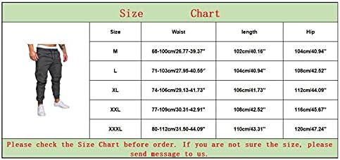 Черен Панталон-Карго Мъжки Ежедневни Свободни памучни Панталони Големи Размери с Еластичен Колан на съвсем малък панталони