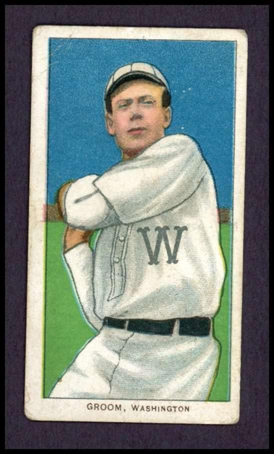 1909 T206 Боб Младоженеца Вашингтон Сенатърс (Бейзболна картичка) VG Senators