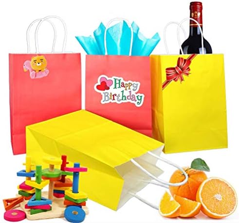 ADIDO EVA 12 БР Малки Подаръци Пакети Лавандово-Лилаво Крафт Хартиена торбичка с Дръжки за Сватба и бебе душ, Детски