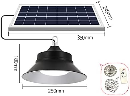 HYTC Led Слънчева Полилей Домакински Външния Двор Супер Ярък Водоустойчива Лампа Пътен Слънчева Светлина за Павилион