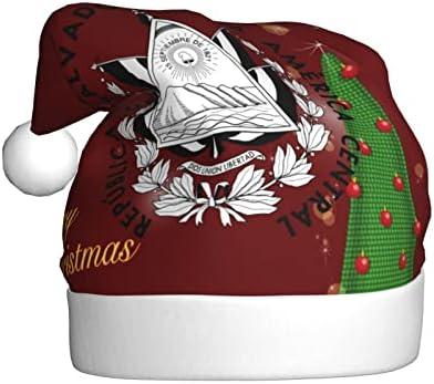 Герб Салвадор, забавна плюшен шапка на Дядо Коледа за възрастни, Коледна шапка за жени и мъже, празнична Коледна шапка