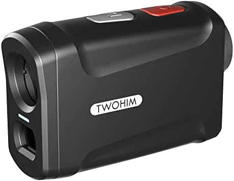 Ръчен лазерен Далекомер за голф TWOHIM с наклон USB C, Акумулаторна батерия Далекомер с предпазител Отметка с вибрация,