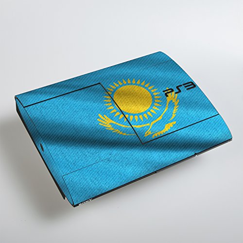 Дизайн на корицата на Sony Playstation 3 Superslim с надпис знаме на Казахстан, стикер за Playstation 3 Superslim