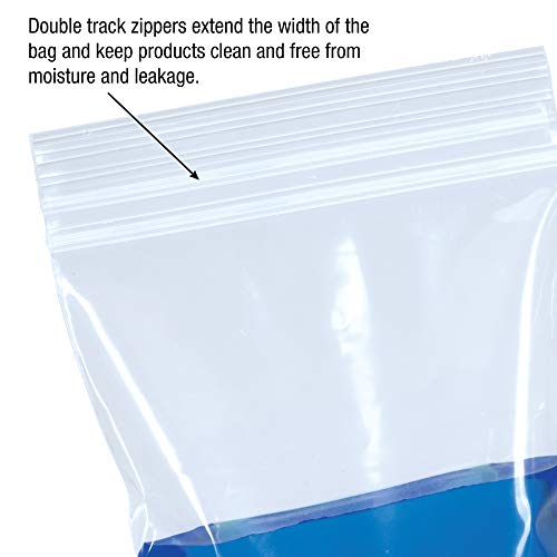 СКОРОСТНА САЩ BPBDT3790 Двухколейные отново закрываемые найлонови торбички, 4 на хиляда, 12 x 15, прозрачно фолио (опаковка