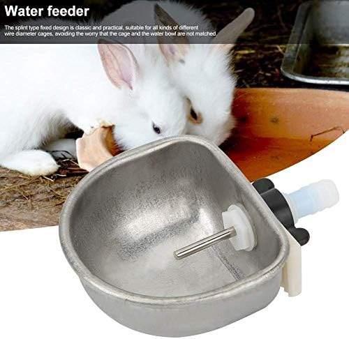 Unibell 10ШТ Обзавеждане За зайци за Разплод Със Защита От Надраскване Зърното От Неръждаема Стомана Купа За Пиене на