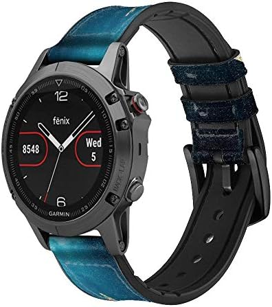 CA0634 Каишка за смарт часа от Подводни кожата на Русалка за Garmin Vivoactive 4S Vivomove 3S Размер (18 мм)