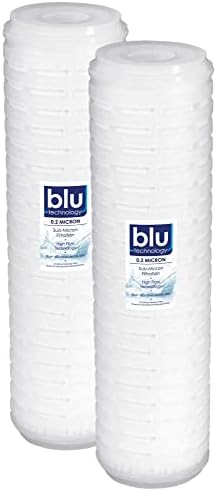 Филтър за вода Blu Tech с висока степен на навлизане на 0,2 микрона, 2, 2,5 x 10, за система за филтриране на вода на