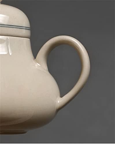 Дебел Ретро Керамичен чайник обем 130 мл с цедка, Домашен Чайник в стил кунг-фу, чайникът (Цвят: A, размер: 130 мл)