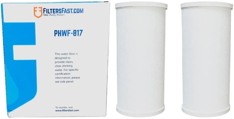 Филтри Fast PHWF-817 Съвместима Замяна на касета с въглен филтър за вода Aqua-Pure AP817, комплект от 2 теми