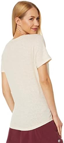 Дамски Лейси Риза от мериносова вълна Smartwool — Тениска с V-образно деколте и Къс ръкав