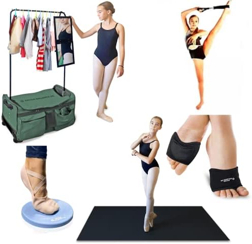 Предмети от първа необходимост за танцови състезания - Дансинг, Спортна чанта за танци със стойка, Въртяща се дъска,