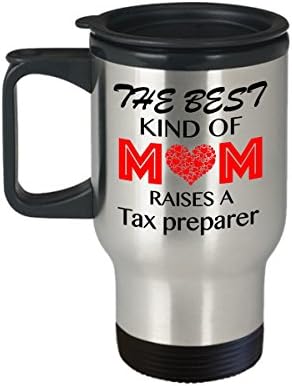 Кафеена Чаша За пътуване FunnyTax Preparer, най-Добрият Начин За мама Събере Данък, Идея за Подарък за Деня на майката,