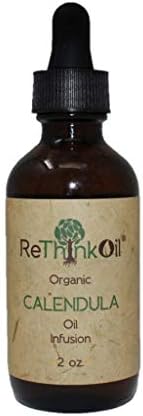ReThinkOil - 2 грама на биологичното инфузия с масло от невен и жожоба (стъклена бутилка с шум). * Лек билков аромат