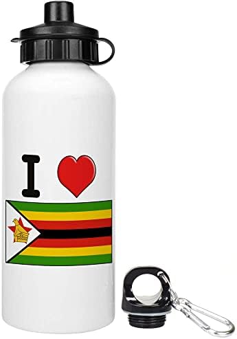 Бутилка за вода / напитки Azeeda 600 мл I Love Zimbabwe за Еднократна употреба (WT00054638)