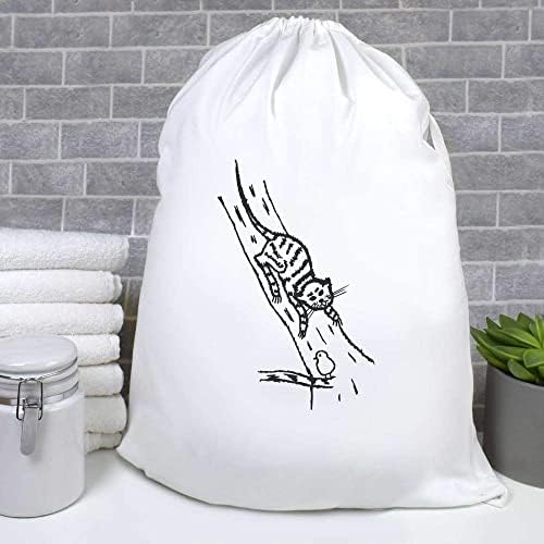 Чанта за пране и съхранение на бельо Azeeda Котка и птица на дървото (LB00020892)